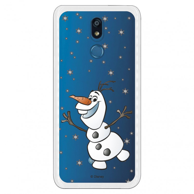 Funda para LG K40 Oficial de Disney Olaf Transparente - Frozen