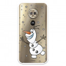 Funda para Motorola Moto G6 Plus Oficial de Disney Olaf Transparente - Frozen