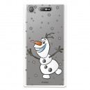 Funda para Sony Xperia XZ1 Oficial de Disney Olaf Transparente - Frozen