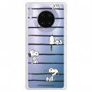 Funda para Huawei Mate 30 Pro Oficial de Peanuts Snoopy rayas - Snoopy