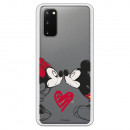 Funda para Samsung Galaxy S20 Oficial de Disney Mickey y Minnie Beso - Clásicos Disney