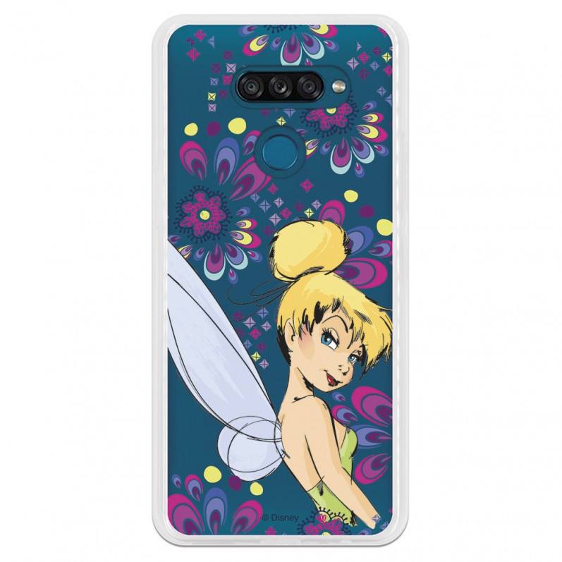 Funda para LG K50S Oficial de Disney Campanilla Flores - Peter Pan