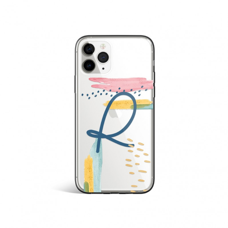 Coque Téléphone Portable avec Initiales Personnalisée - Pinceladas