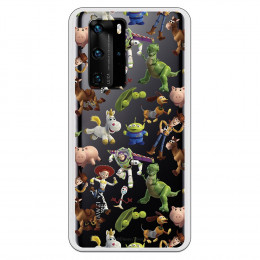 Funda para Huawei P40 Oficial de Disney Muñecos Toy Story Siluetas - Toy Story