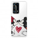 Funda para Huawei P40 Pro Oficial de Disney Mickey y Minnie Beso - Clásicos Disney