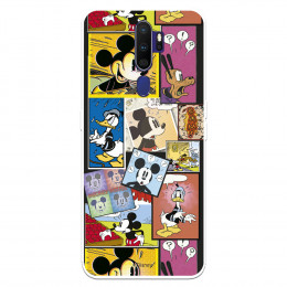 Funda para Oppo A5 2020 Oficial de Disney Mickey Comic - Clásicos Disney