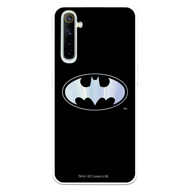 Funda para Realme 6 Oficial de DC Comics Batman Logo Transparente - DC Comics