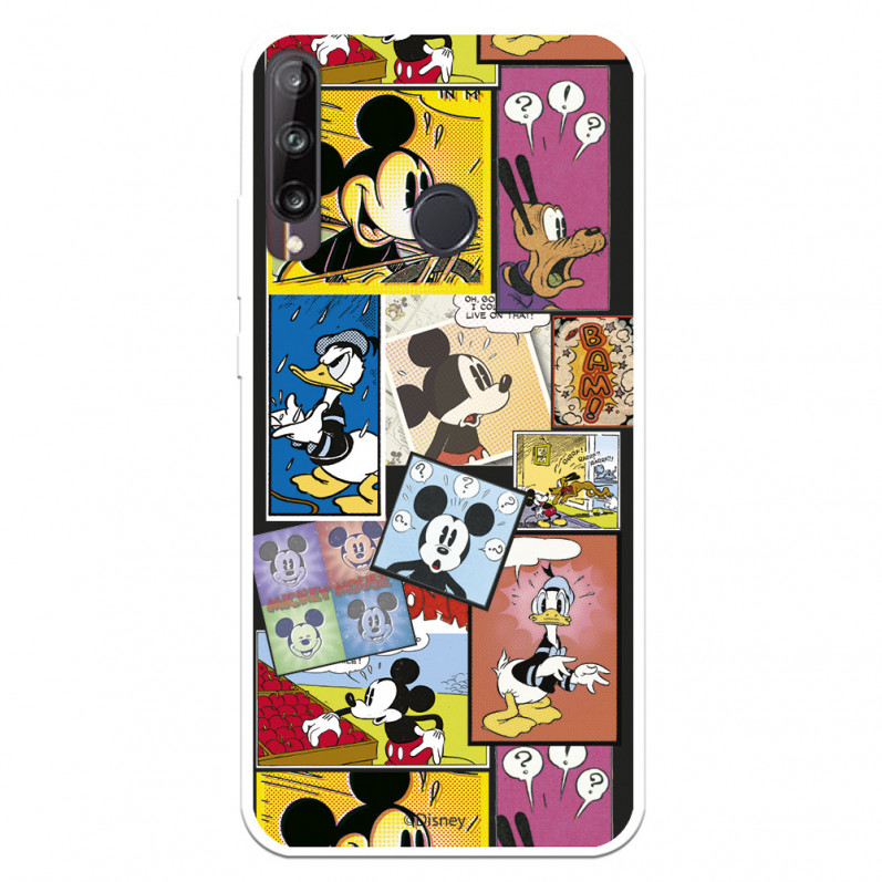 Funda para Huawei P40 Lite E Oficial de Disney Mickey Comic - Clásicos Disney