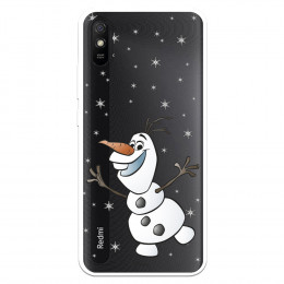 Funda para Xiaomi Redmi 9AT Oficial de Disney Olaf Transparente - Frozen