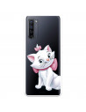 Funda para Oppo Find X2 Neo Oficial de Disney Marie Silueta - Los Aristogatos