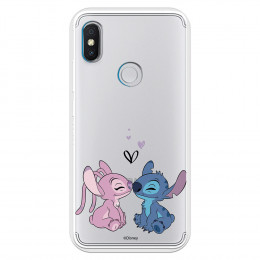 Funda para Xiaomi Redmi S2 Oficial de Disney Angel & Stitch Beso - Lilo & Stitch