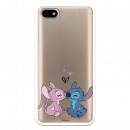 Funda para Xiaomi Redmi 6A Oficial de Disney Angel & Stitch Beso - Lilo & Stitch