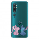 Funda para Xiaomi Mi Note 10 Oficial de Disney Angel & Stitch Beso - Lilo & Stitch