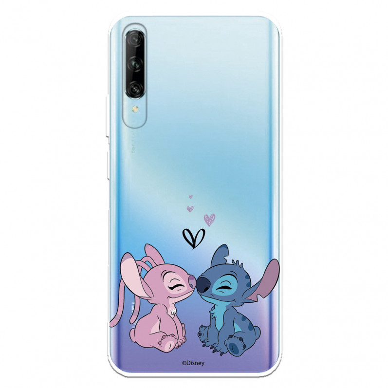 Funda para Huawei P Smart Pro Oficial de Disney Angel & Stitch Beso - Lilo & Stitch