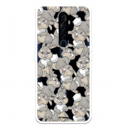 Funda para Oppo Reno 2Z Oficial de Disney Tambor Patrones - Bambi