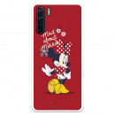 Funda para Oppo A91 Oficial de Disney Minnie Mad About - Clásicos Disney