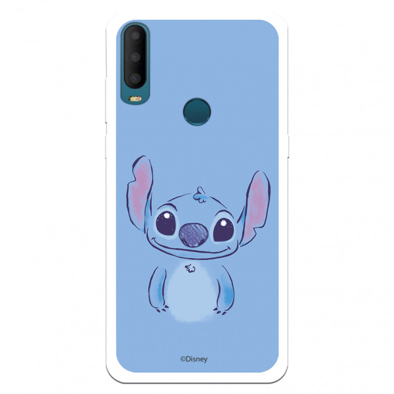 Funda para Alcatel 1S 2020 Oficial de Disney Stitch Azul - Lilo & Stitch