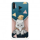 Funda para Alcatel 1B 2020 Oficial de Disney Dumbo Silueta Transparente - Dumbo