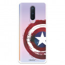 Funda para OnePlus 8 Oficial de Marvel Capitán América Escudo Transparente - Marvel