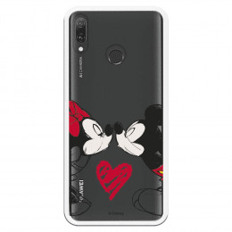 Carcasa Oficial Mikey Y Minnie Beso Clear para Huawei Y9 2019- La Casa de las Carcasas