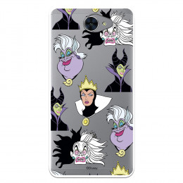 Funda para Huawei Y7 Oficial de Disney Villanas Patrón - Villanas Disney