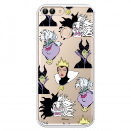 Funda para Huawei P Smart Oficial de Disney Villanas Patrón - Villanas Disney