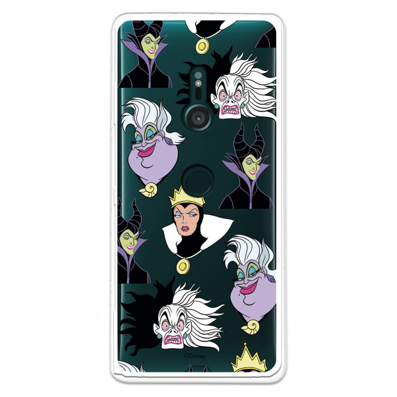 Funda para Sony Xperia XZ3 Oficial de Disney Villanas Patrón - Villanas Disney