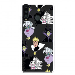 Funda para Huawei P30 Lite Oficial de Disney Villanas Patrón - Villanas Disney