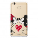 Carcasa Oficial Mikey Y Minnie Beso Clear para Xiaomi Redmi 4X- La Casa de las Carcasas