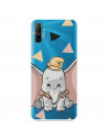 Funda para Realme C3 Oficial de Disney Dumbo Silueta Transparente - Dumbo