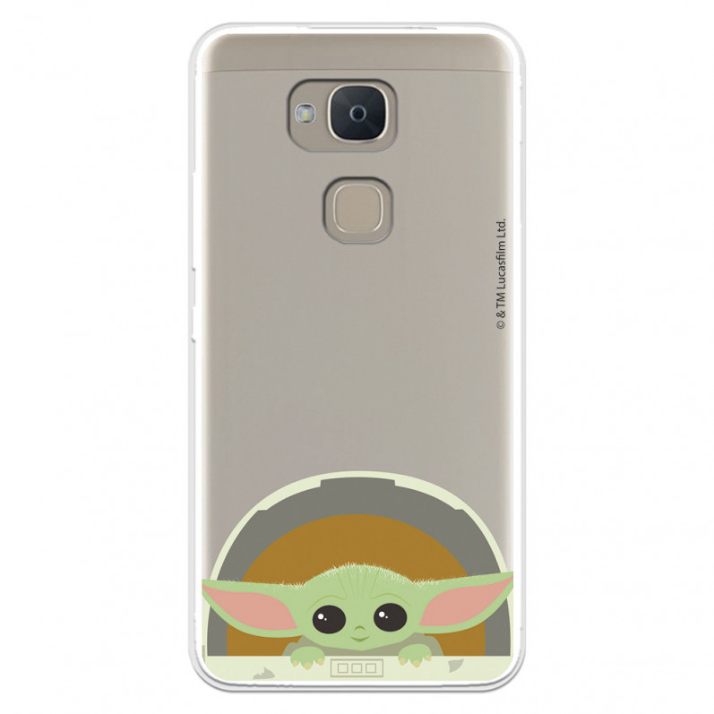 Funda para Bq Aquaris V Oficial de Star Wars Baby Yoda Sonrisas - The Mandalorian