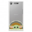 Funda para Sony Xperia XZ1 Oficial de Star Wars Baby Yoda Sonrisas - The Mandalorian