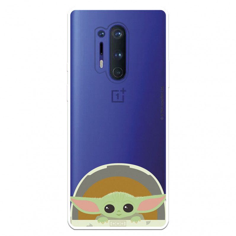 Funda para OnePlus 8 Pro Oficial de Star Wars Baby Yoda Sonrisas - The Mandalorian