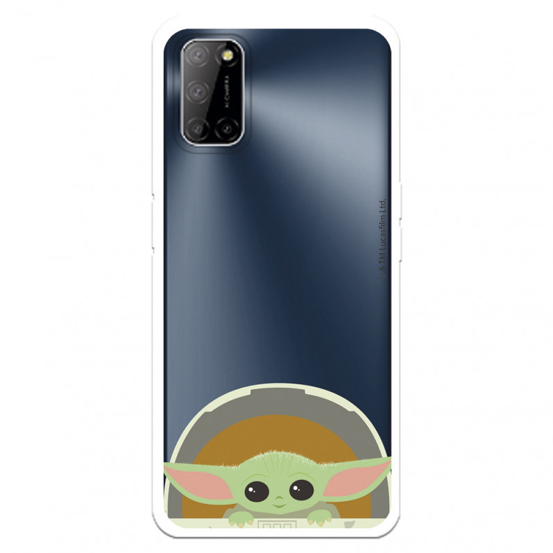 Funda para Oppo A52 Oficial de Star Wars Baby Yoda Sonrisas - The Mandalorian