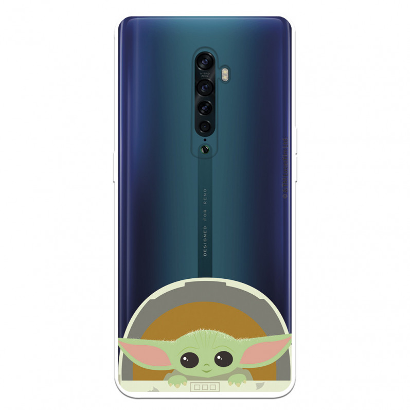 Funda para Oppo Reno 2 Oficial de Star Wars Baby Yoda Sonrisas - The Mandalorian