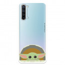 Funda para Oppo Find X2 Lite Oficial de Star Wars Baby Yoda Sonrisas - The Mandalorian