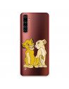 Funda para Realme X50 Pro Oficial de Disney Simba y Nala Silueta - El Rey León