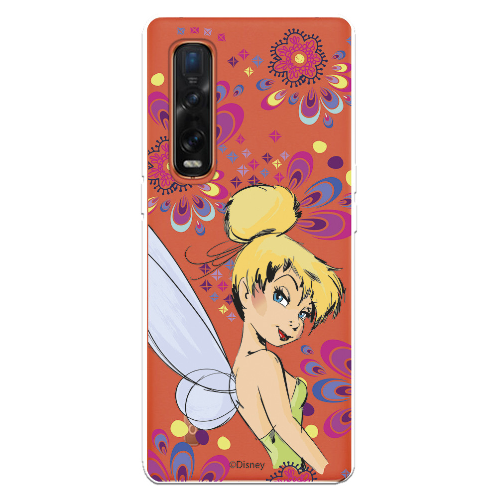 Funda Para Oppo Find X5 Lite Oficial De Disney Campanilla Flores Peter Pan