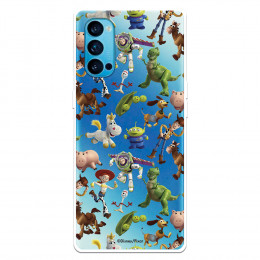 Funda para Oppo Reno 4 Oficial de Disney Muñecos Toy Story Siluetas - Toy Story