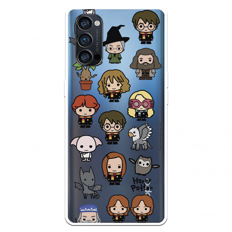 Funda para Oppo Reno 4 Pro Oficial de Harry Potter Personajes Iconos - Harry Potter