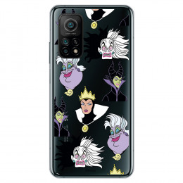 Funda para Xiaomi Mi 10T Pro Oficial de Disney Villanas Patrón - Villanas Disney