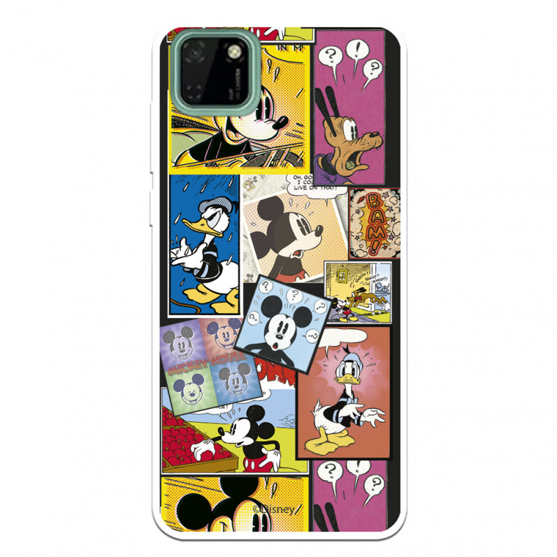 Funda para Huawei Y5p Oficial de Disney Mickey Comic - Clásicos Disney