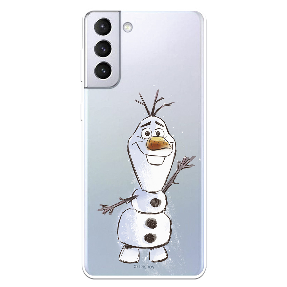 Funda para Samsung Galaxy A14 5G Oficial de Disney Olaf Transparente -  Frozen