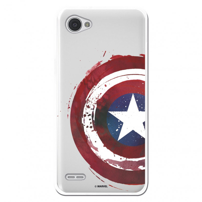 Carcasa Oficial Escudo Capitan America para Lg Q6- La Casa de las Carcasas