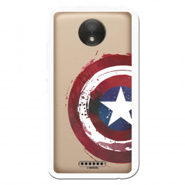 Carcasa Oficial Escudo Capitan America para Motorola Moto C- La Casa de las Carcasas