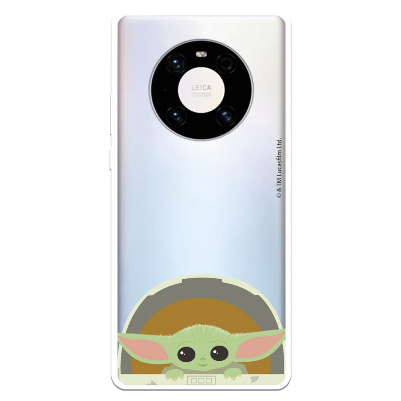 Funda para Huawei Mate 40 Pro Oficial de Star Wars Baby Yoda Sonrisas - The Mandalorian