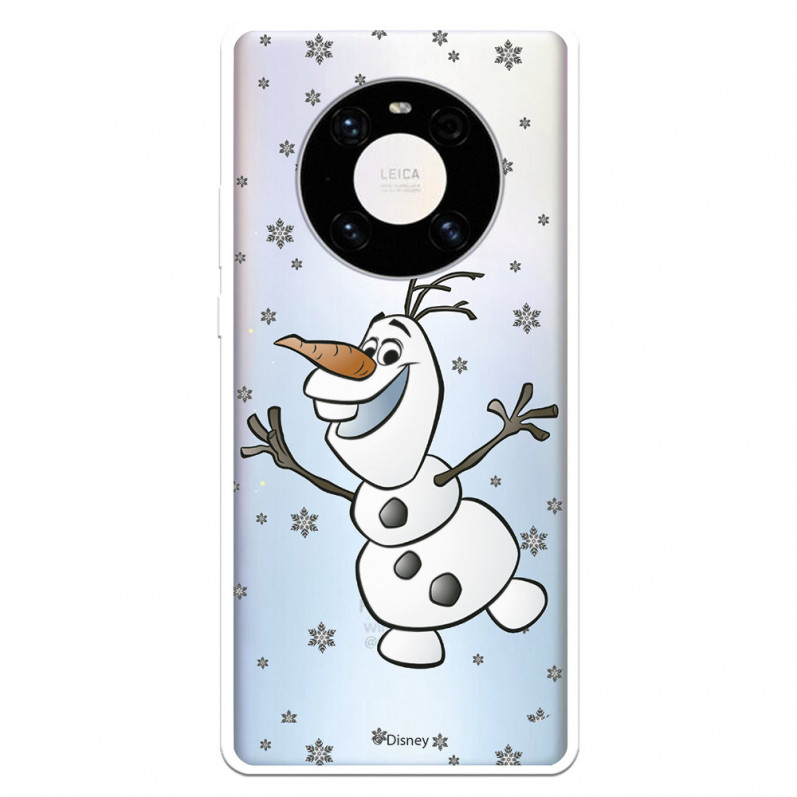 Funda para Huawei Mate 40 Pro Oficial de Disney Olaf Transparente - Frozen