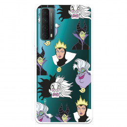 Funda para Huawei P Smart 2021 Oficial de Disney Villanas Patrón - Villanas Disney