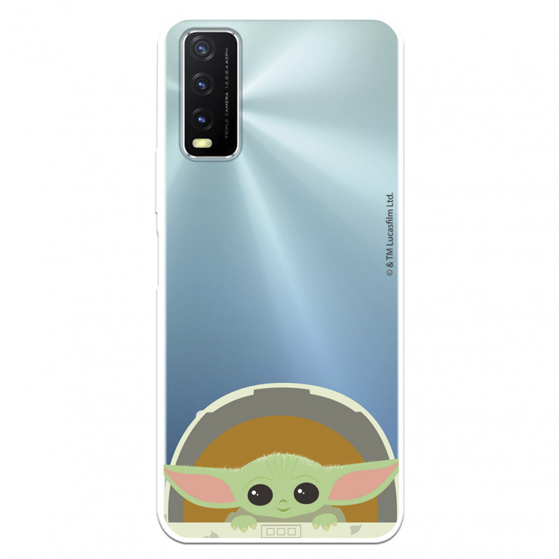 Funda para VIVO Y20S Oficial de Star Wars Baby Yoda Sonrisas - The Mandalorian