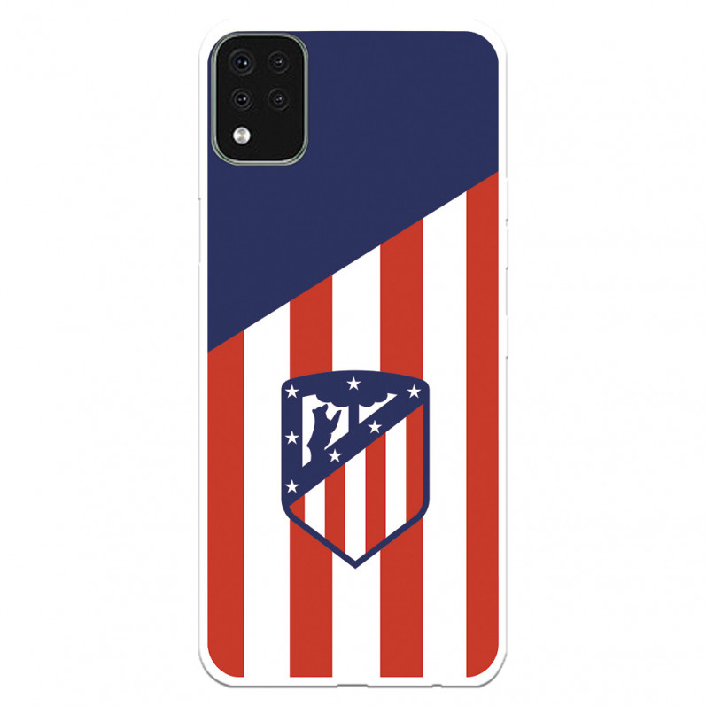 Coque pour LG K42 de l'Atlético de Madrid Écusson Fond Atletico - Licence Officielle de l'Atlético de Madrid